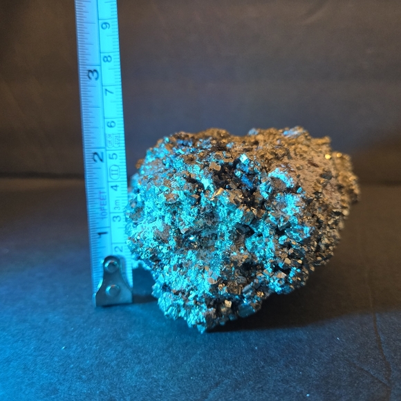 Raw Pyrite Cluster 3.75" Peru Pyrite Crystal Cubes In Matrix 512.5g SEE VIDEO - Picture 15 of 17